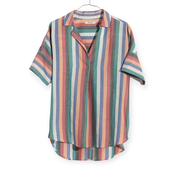 Madewell Cotton Oversized Shirt with Back Buttons size S - Picture 2 of 15